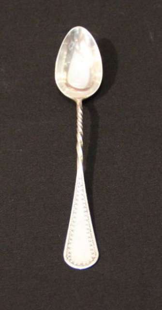 Spoons, ladles anrique in pure silver